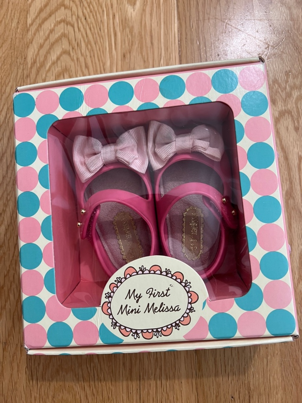 Mini Melissa Baby Mary Janes with Bow Accent